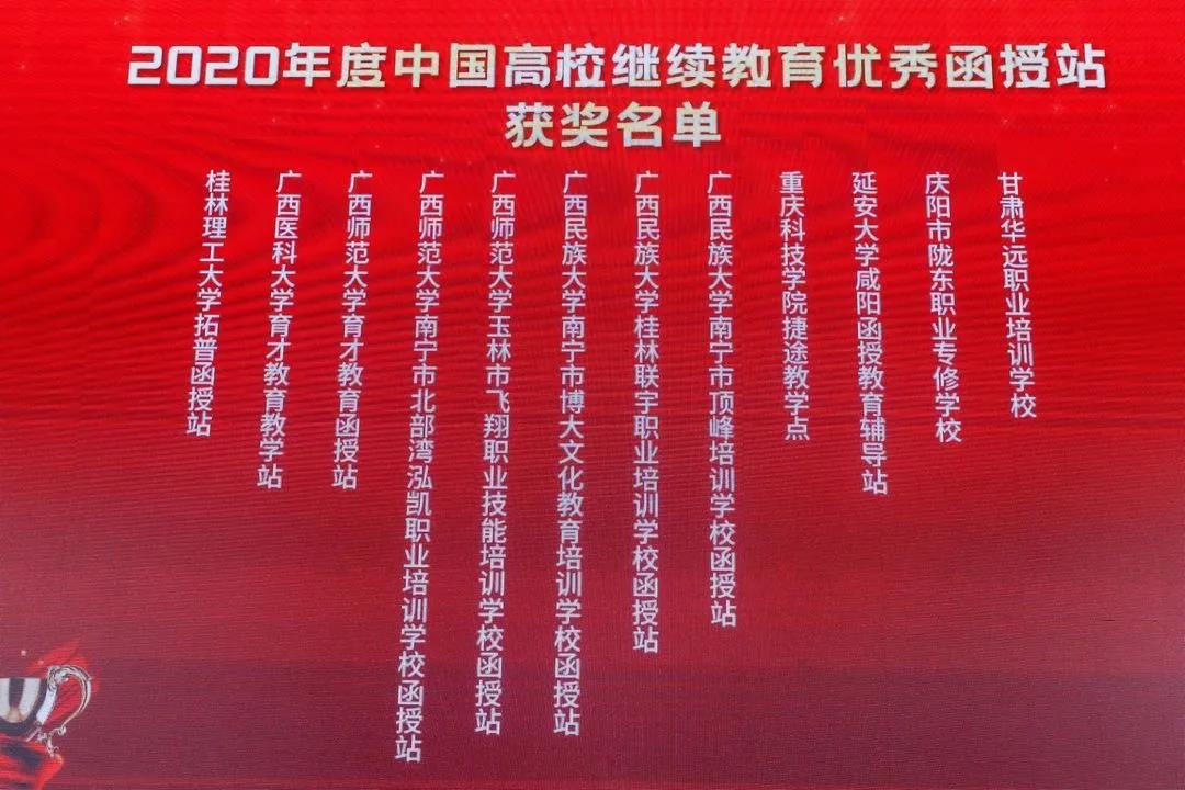 传爱教育荣获中国高校继续教育优秀函授站奖项4